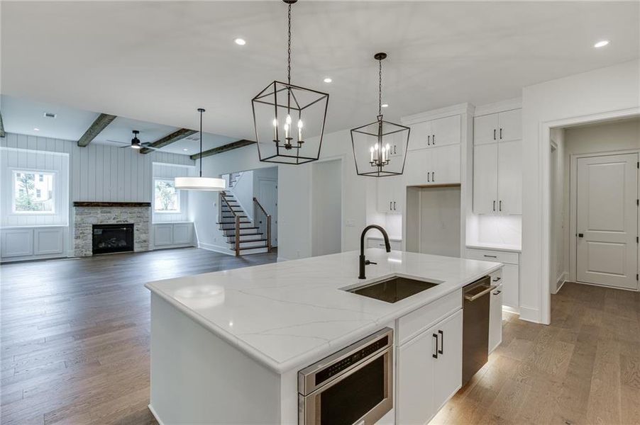 Furnished interior view inside a new home in , Buford (Image 16).