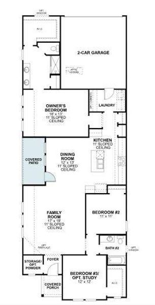 2D floor plan layout of this home in Tarrytown, Crowley, TX (Image 3). 2D floor plan layout of this home in Tarrytown, Crowley, TX (Image 3).