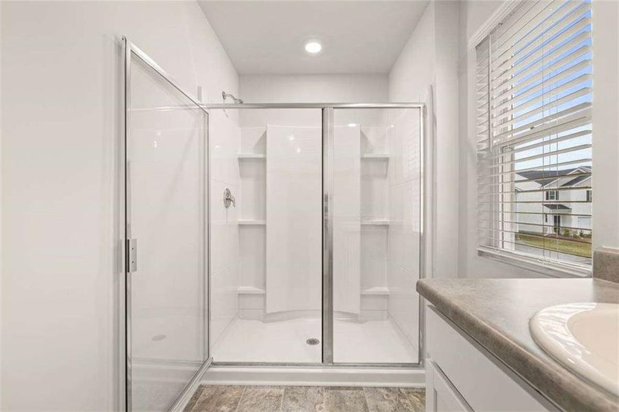 Furnished interior view inside a new home in Poplar Preserve, Newnan (Image 11).