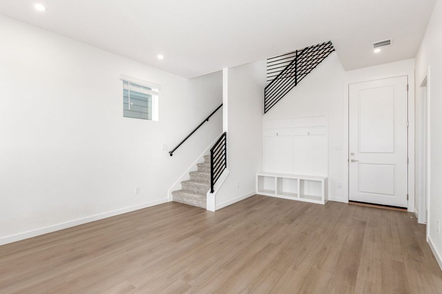 Spacious, unfurnished interior of a new home in Parkside at Victory Ridge, Colorado Springs (Image 31).