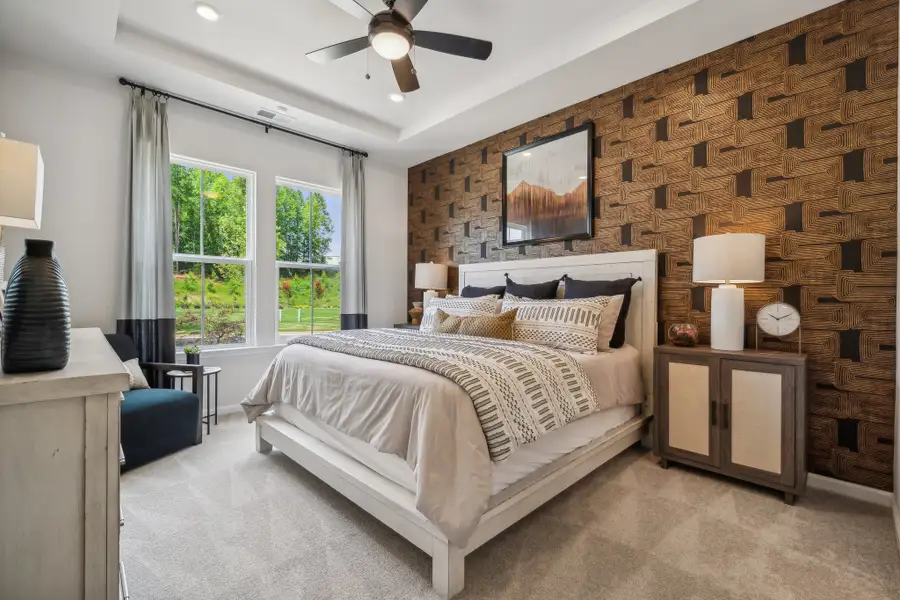 Furnished interior view inside a new home in Ridge at Sugar Creek, Indian Land (Image 2). Furnished interior view inside a new home in Ridge at Sugar Creek, Indian Land (Image 2).