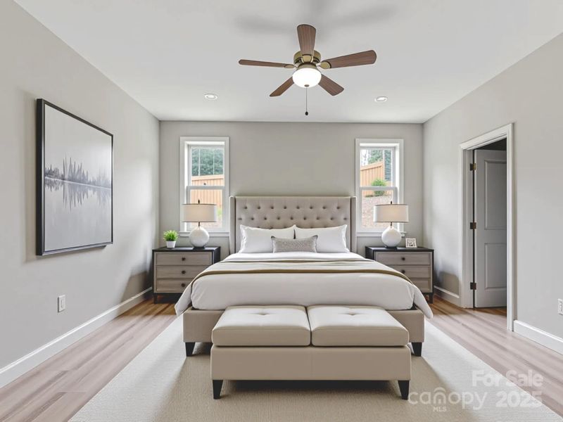 Virtually Stage Primary Bedroom