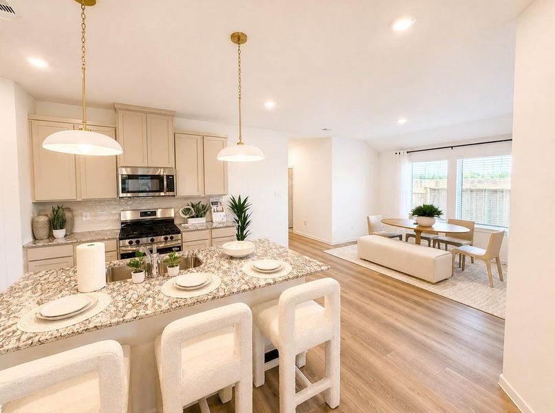 Furnished interior view inside a new home in , Houston (Image 6).
