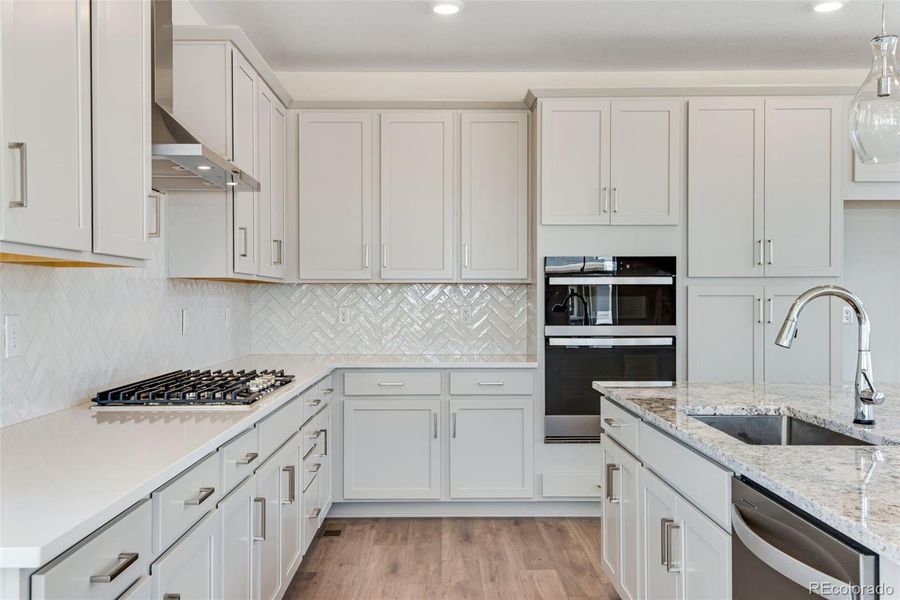 Furnished interior view inside a new home in Prelude at The Aurora Highlands, Aurora (Image 8).