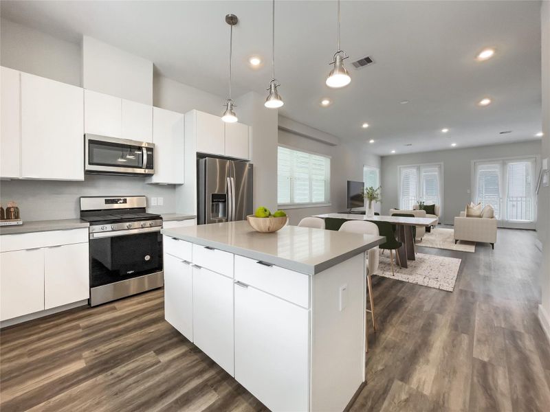 Furnished interior view inside a new home in , Houston (Image 4).