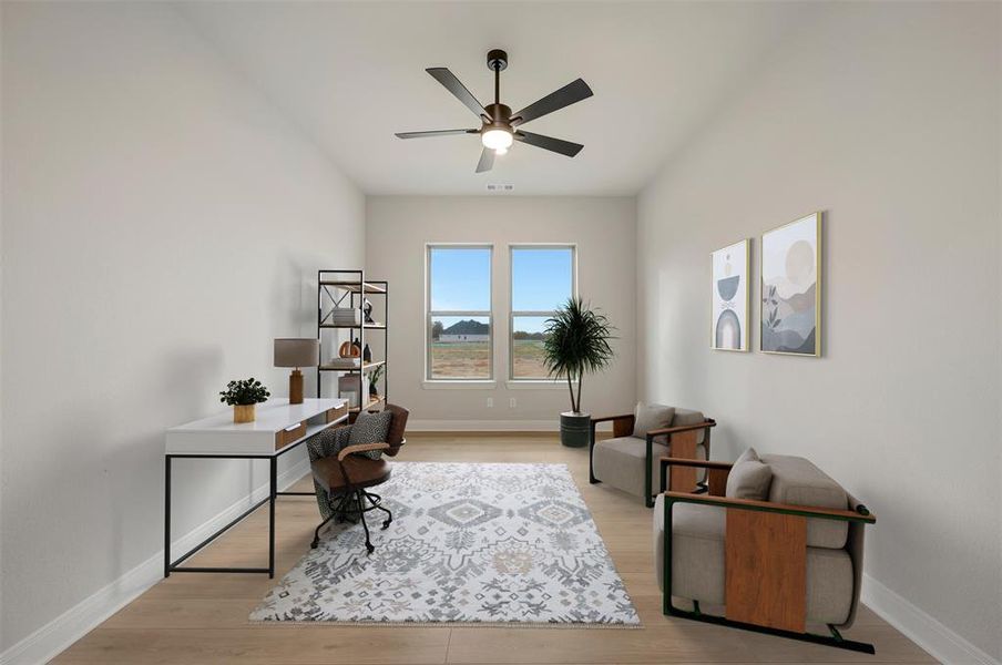 Furnished interior view inside a new home in Northshore at Lakewood Village - Estate Series, Lakewood Village (Image 11).
