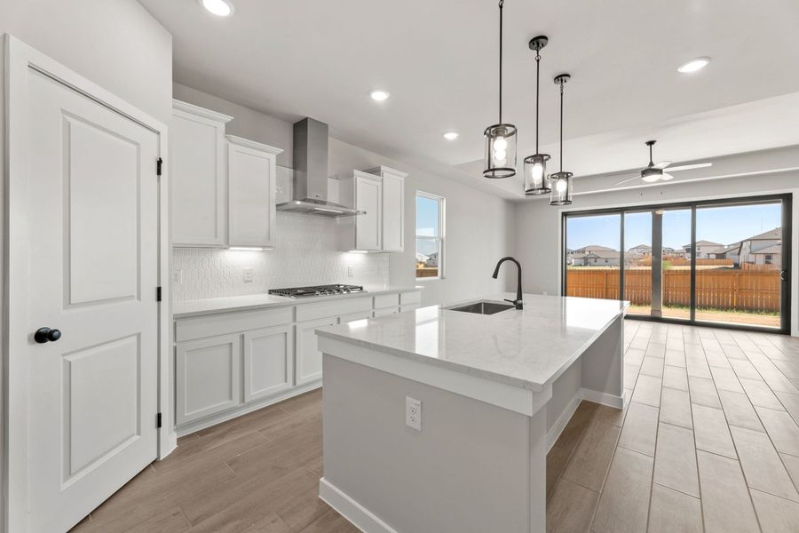Representative furnished interior of a home built from the Tularosa by Hakes Brothers in Hickory Ridge, Elmendorf (Image 9).