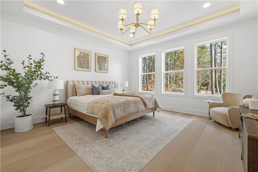 Furnished interior view inside a new home in , Johns Creek (Image 33).