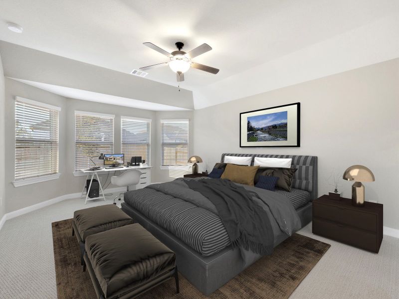 Furnished interior view inside a new home in Pine Lake Cove - Classic Series, Montgomery (Image 14).