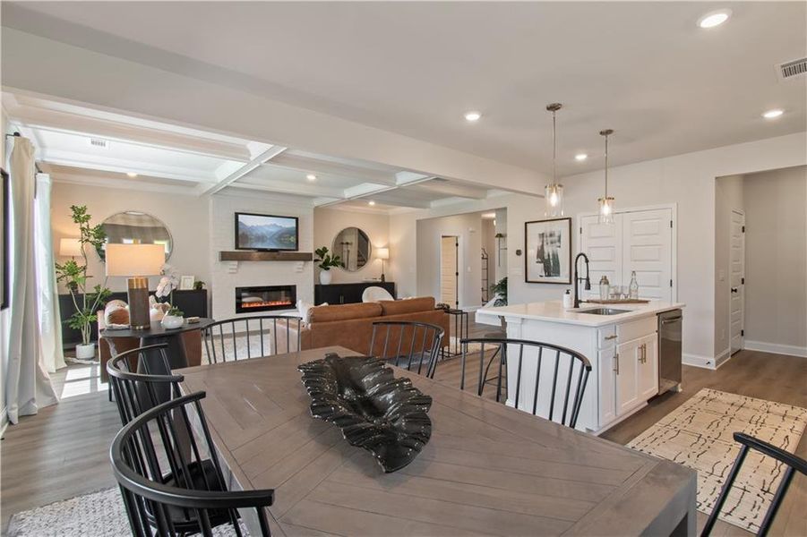 Furnished interior view inside a new home in Kentmere, Auburn (Image 36). Furnished interior view inside a new home in Kentmere, Auburn (Image 36).