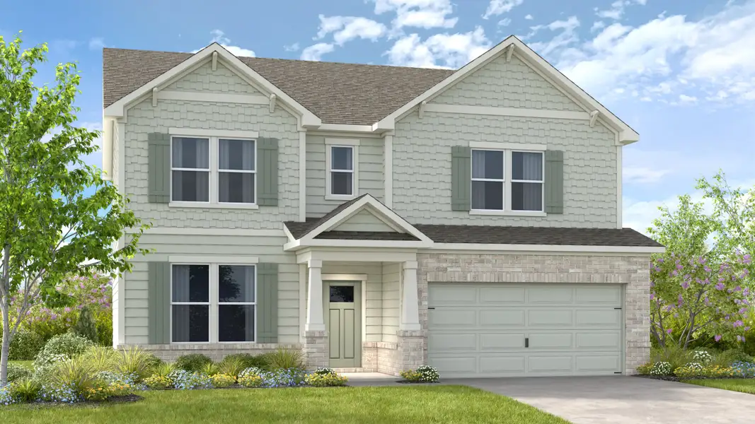 Representative exterior photo of a completed home built from the Prescott by Taylor Morrison in Heritage River, Euharlee, GA (Image 13).