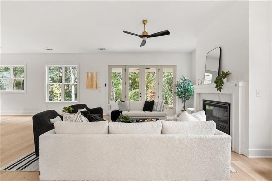 Furnished interior view inside a new home in , Atlanta (Image 15). Furnished interior view inside a new home in , Atlanta (Image 15).