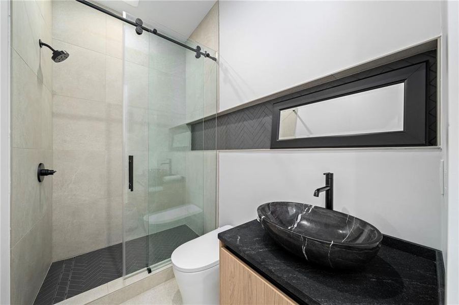 Close-up of interior finishes inside a home in , Atlanta (Image 20).