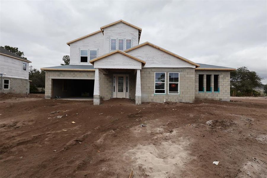 In-progress construction of a new home in Hawk's Overlook, Oviedo, FL (Image 11).