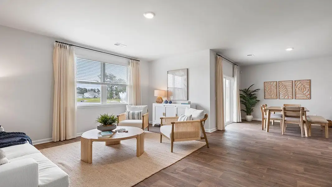 Furnished interior view inside a new home in Pine Hills at Cane Bay, Summerville (Image 17). Furnished interior view inside a new home in Pine Hills at Cane Bay, Summerville (Image 17).