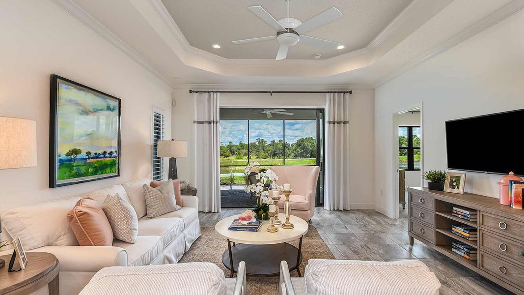 Furnished interior view inside a new home in Windward, Sarasota (Image 7). Furnished interior view inside a new home in Windward, Sarasota (Image 7).