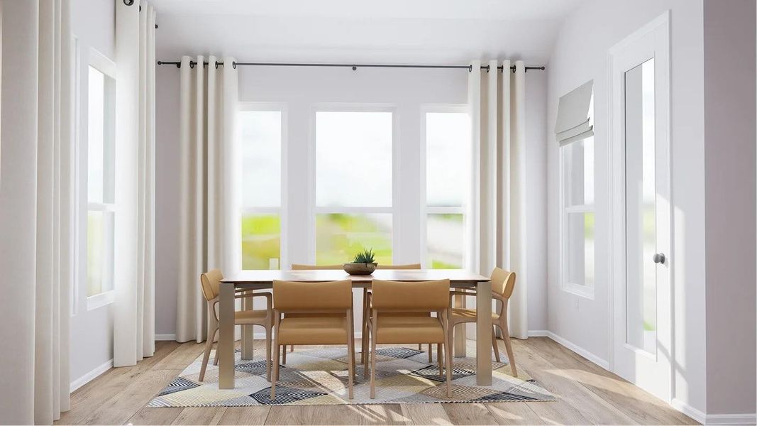 Furnished interior view inside a new home in Samara: Wentworth, League City (Image 10).