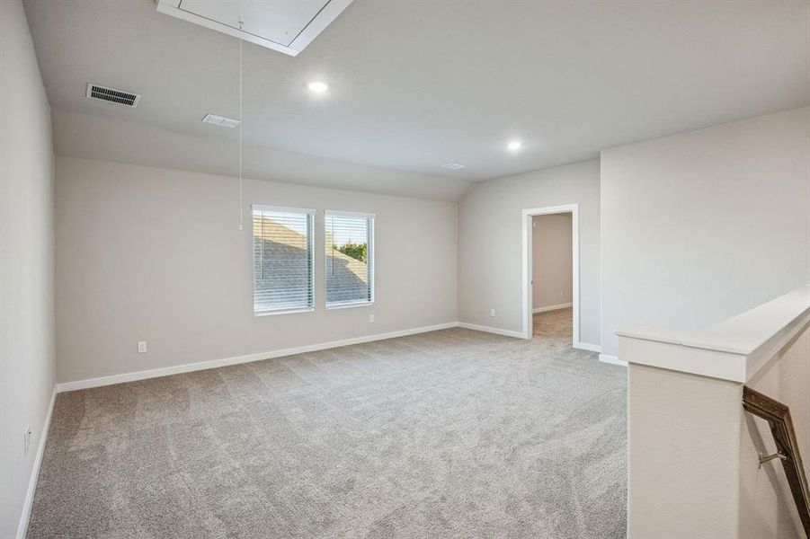 Game Room in the Wimbledon home plan by Trophy Signature Homes – REPRESENTATIVE PHOTO