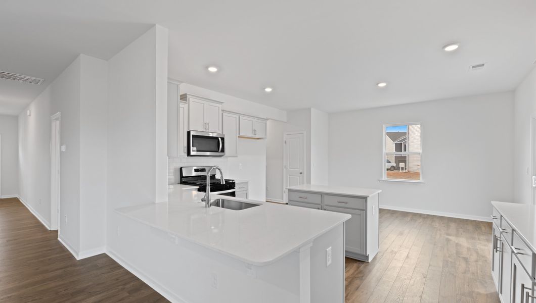 Furnished interior view inside a new home in Durbin Meadows Traditions, Fountain Inn (Image 8). Furnished interior view inside a new home in Durbin Meadows Traditions, Fountain Inn (Image 8).