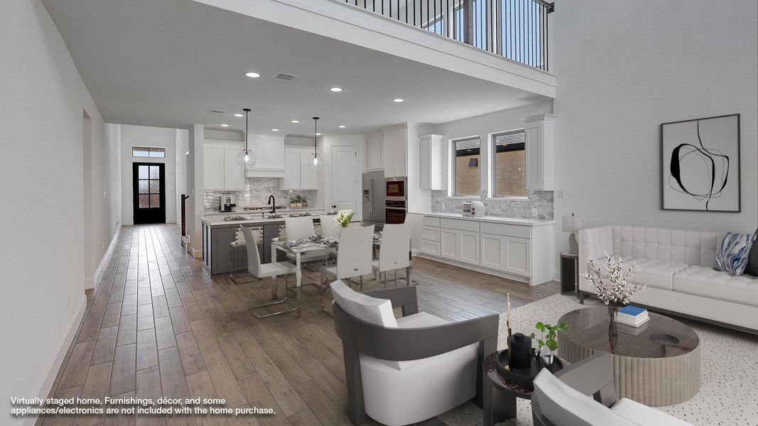 Representative furnished interior of a home built from the 3241W by Perry Homes in Alsatian Oaks, Castroville (Image 5).
