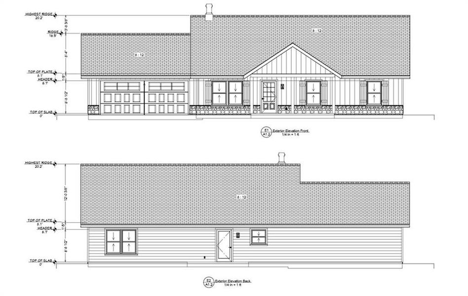 Exterior rendering of this home design in , Cleveland, GA (Image 4).