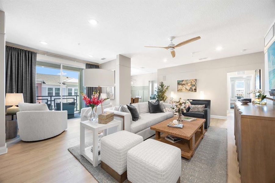 Furnished interior view inside a new home in Gatherings® of Lake Nona, Orlando (Image 11).