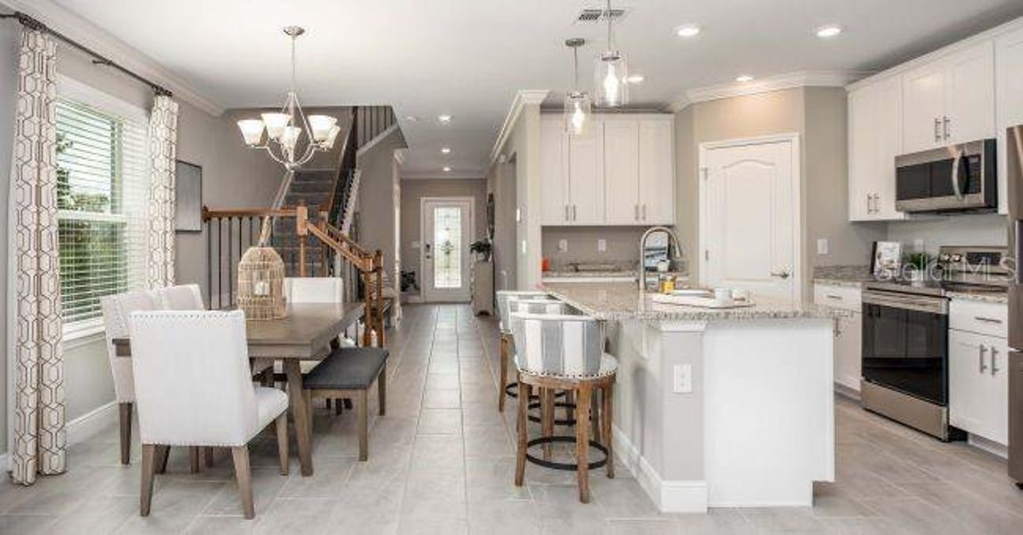 Furnished interior view inside a new home in Avalon Woods, Newberry (Image 6).