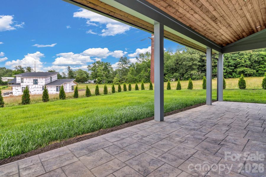 Exterior details and patio area of a home in , Asheville (Image 28).