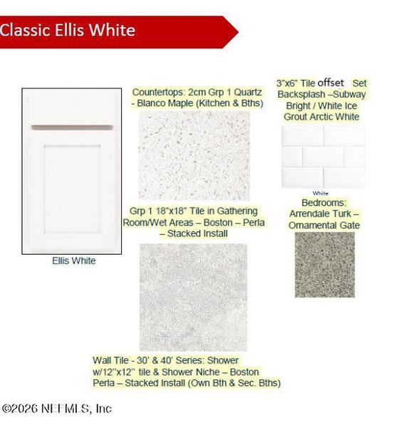 Sample of building materials used in homes in Wells Landing, Jacksonville (Image 24).