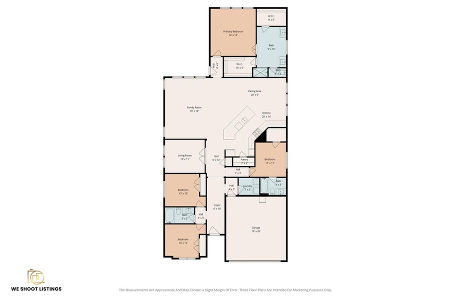 2D floor plan layout of this home in The Trails, New Caney, TX (Image 6). 2D floor plan layout of this home in The Trails, New Caney, TX (Image 6).