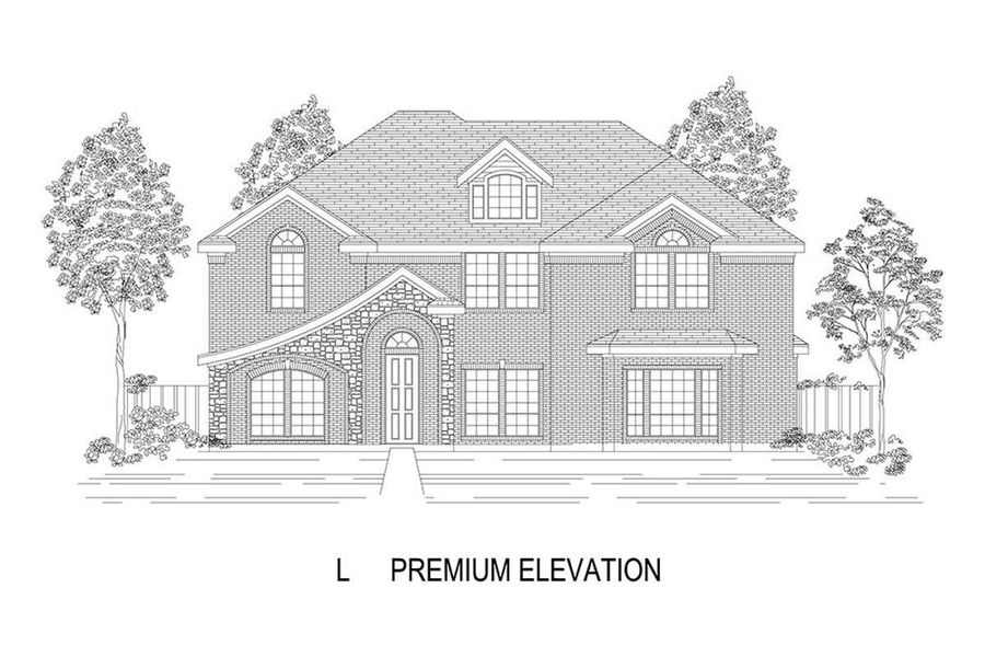 Representative rendering of the exterior for the Remington 2FS (w/Media) by First Texas Homes (Image 20). Representative rendering of the exterior for the Remington 2FS (w/Media) by First Texas Homes (Image 20).