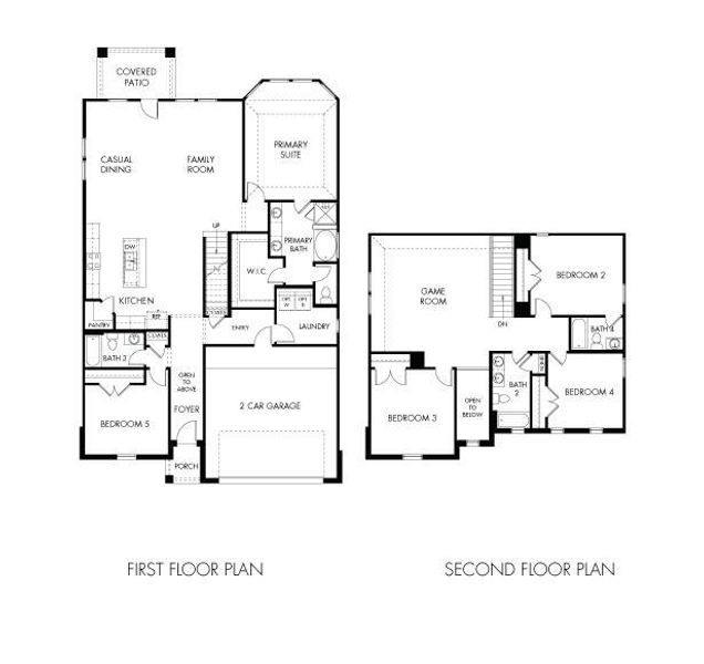 2D floor plan layout of this home in , Pearland, TX (Image 2).