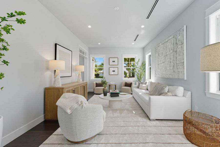 Furnished interior view inside a new home in , Palm Beach Gardens (Image 31).