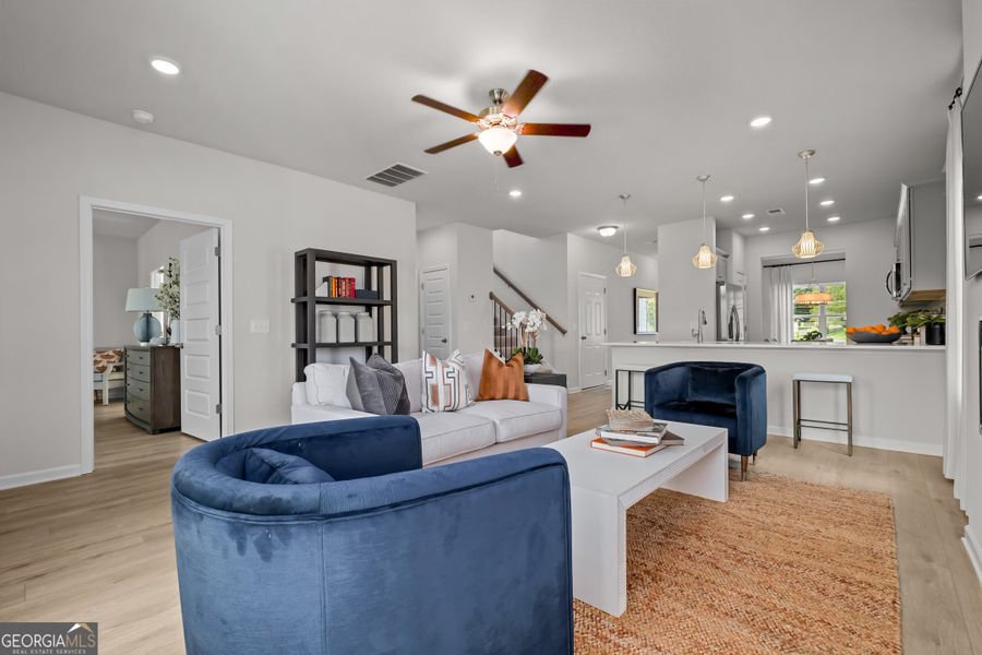 Furnished interior view inside a new home in Cobblestone Crossing Commons, Warner Robins (Image 17).