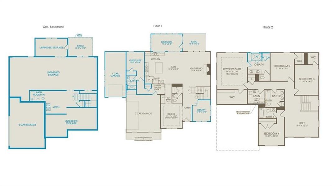 2D floor plan layout of this home in Sterling Pointe, Cumming, GA (Image 2). 2D floor plan layout of this home in Sterling Pointe, Cumming, GA (Image 2).