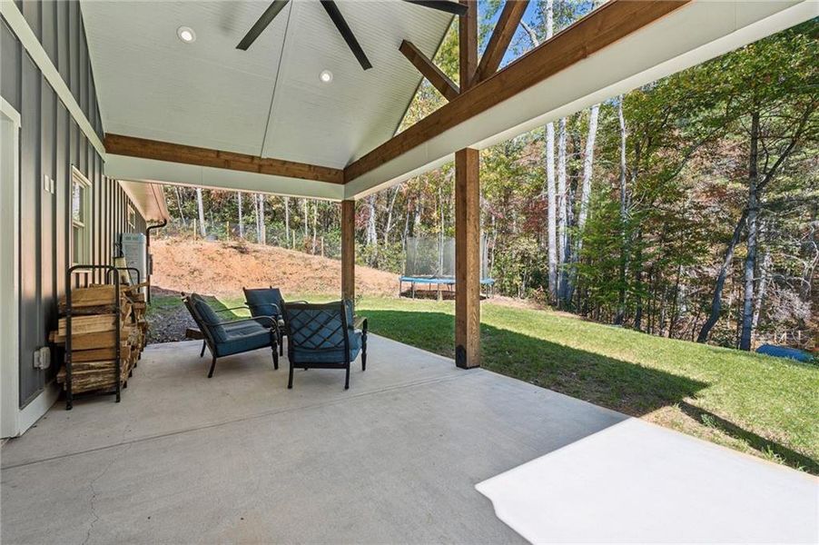 Exterior details and patio area of a home in , Dahlonega (Image 23). Exterior details and patio area of a home in , Dahlonega (Image 23).