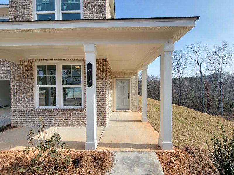 Exterior details and patio area of a home in The Estates at Casteel, Bethlehem (Image 8).
