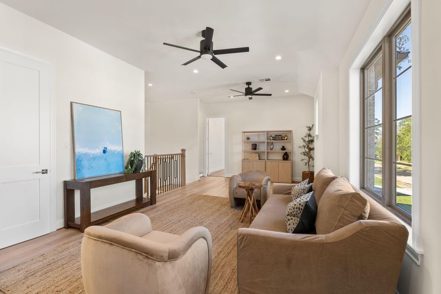 Furnished interior view inside a new home in , Houston (Image 39).