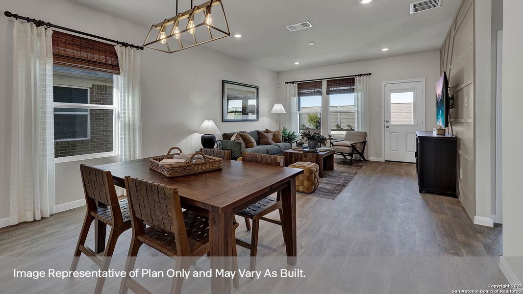 Furnished interior view inside a new home in Whisper South, San Marcos (Image 32).