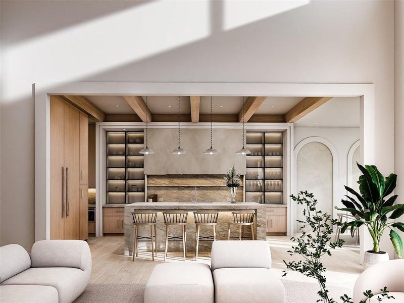 Furnished interior view inside a new home in , Dallas (Image 12).