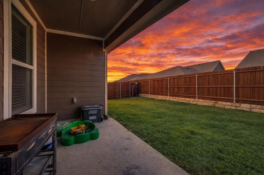 Exterior details and patio area of a home in , Pilot Point (Image 21).