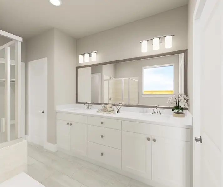 Furnished interior view inside a new home in Painted Tree, McKinney (Image 10).