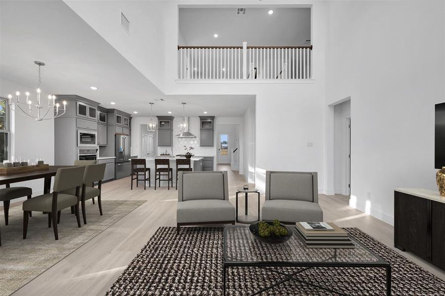Furnished interior view inside a new home in Timberbrook, Justin (Image 7).