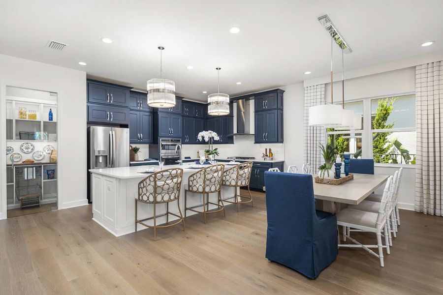 Representative furnished interior of a home built from the Sapphire by GL Homes in Valencia Ridge (55+), Wesley Chapel (Image 9).