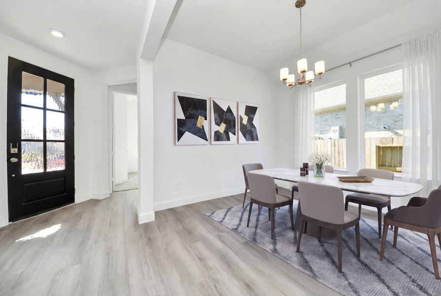 Furnished interior view inside a new home in ARTAVIA, Conroe (Image 9).