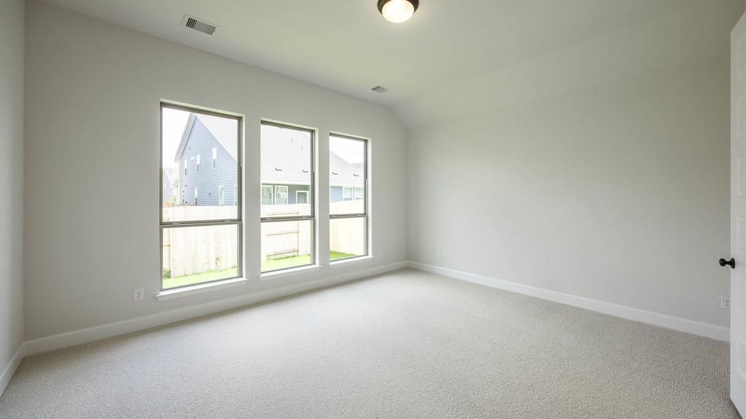 Spacious, unfurnished interior of a new home in Lariat 45', Liberty Hill (Image 12). Spacious, unfurnished interior of a new home in Lariat 45', Liberty Hill (Image 12).