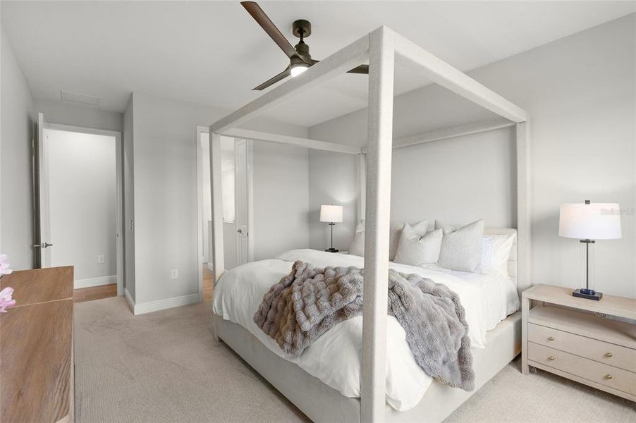 Furnished interior view inside a new home in LakeHouse Cove at Waterside, Sarasota (Image 29). Furnished interior view inside a new home in LakeHouse Cove at Waterside, Sarasota (Image 29).