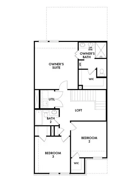 2D floor plan layout for the Livingston by Impression Homes in Sanger Circle – Townhomes, Sanger, TX (Image 3). 2D floor plan layout for the Livingston by Impression Homes in Sanger Circle – Townhomes, Sanger, TX (Image 3).