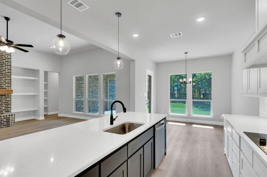 Furnished interior view inside a new home in , Red Oak (Image 3). Furnished interior view inside a new home in , Red Oak (Image 3).