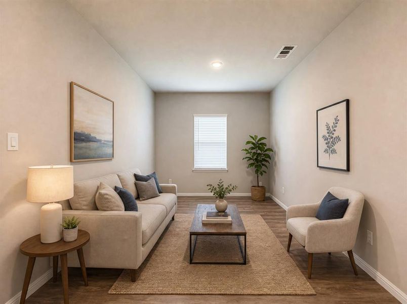 Furnished interior view inside a new home in Sagebrook, Denton (Image 6).